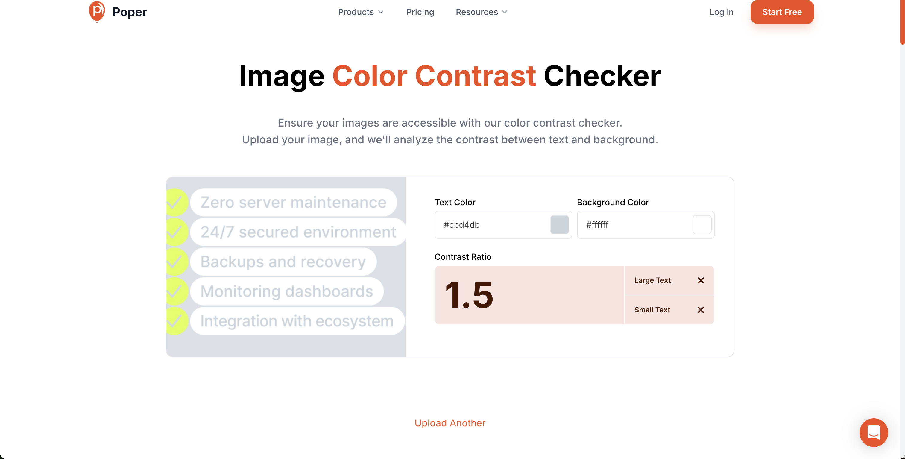 Contrast checker result: light grey #cbd4db on white #ffffff at 1.5:1